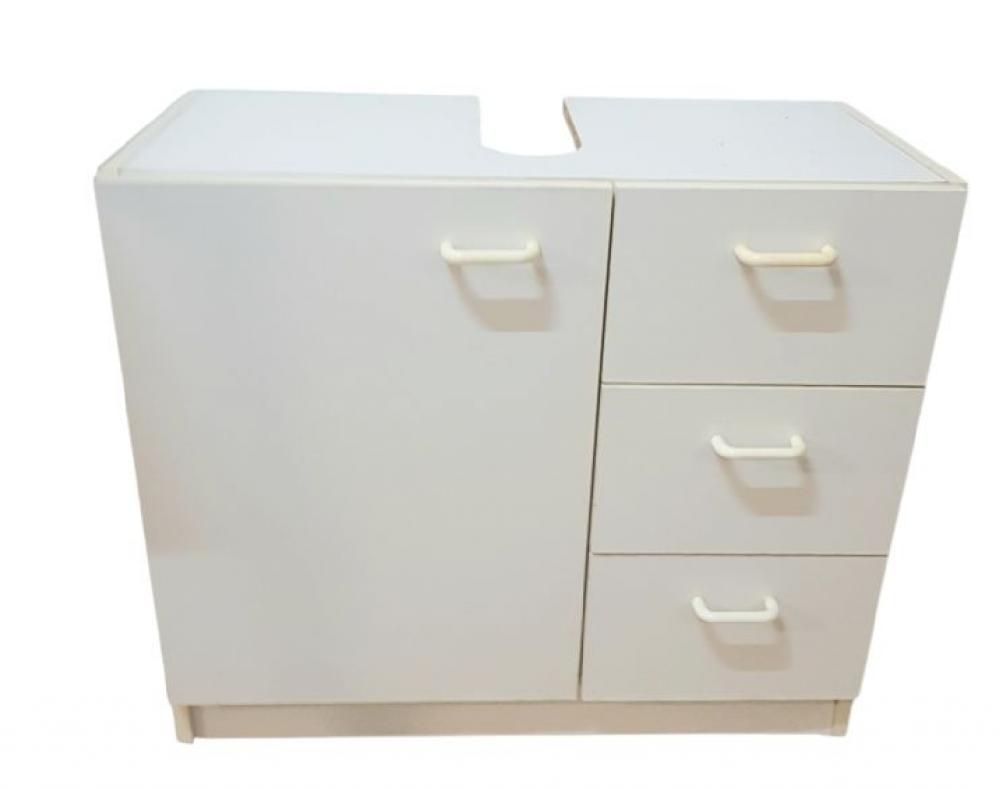 Mercatopoli Mobile Base Sotto Lavabo Da Bagno 2 Ante Bianco