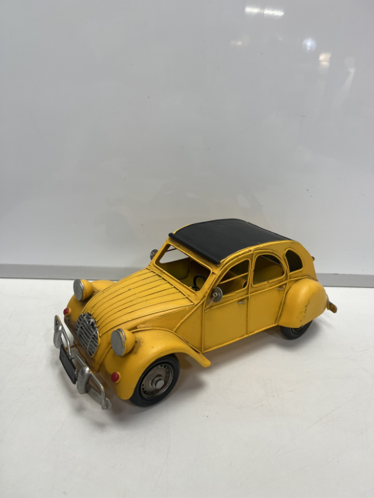 Mercatopoli Modellino Latta Citroen 2 Cv H 12.5x32x14 Cm