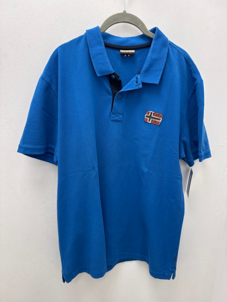 Mercatopoli Napapijiri Maglia Polo Blu Man Corta Uomo Xl