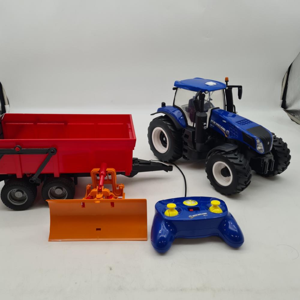 Mercatopoli New Holland Radiocomandato + Rimorchio + Pala + Radiocomando