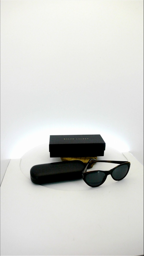 Mercatopoli Occhiali Da Sole Ralph Lauren RL8070 Cat Eye Nero Esterno Tartarugato Int. Con Scat E Cust