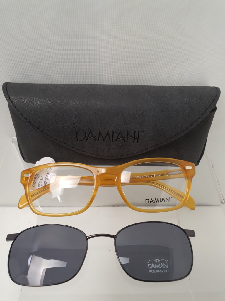 Mercatopoli Occhiali Lente Neutra Damiani Clip Sole Mod 150 Con Bustina