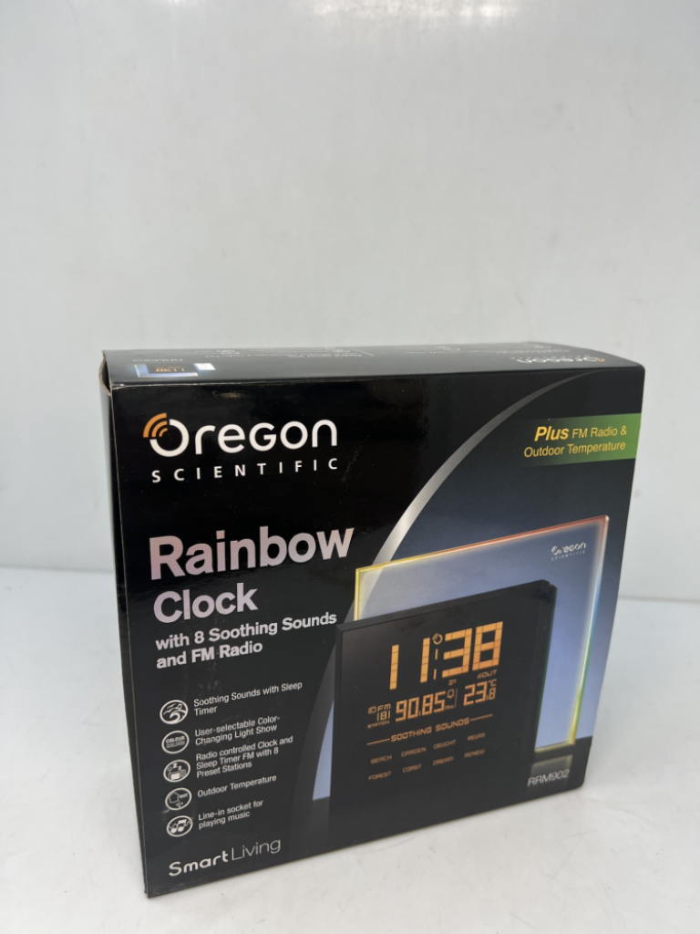 Mercatopoli Oregon Scientific RM901A Rainbow Clock Smart Living