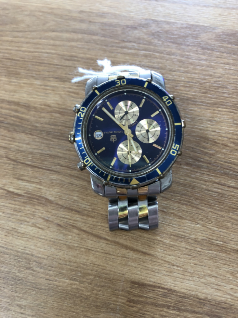 Mercatopoli Orologio Crono Louis Royal Quartz Batteria Da Cambiare