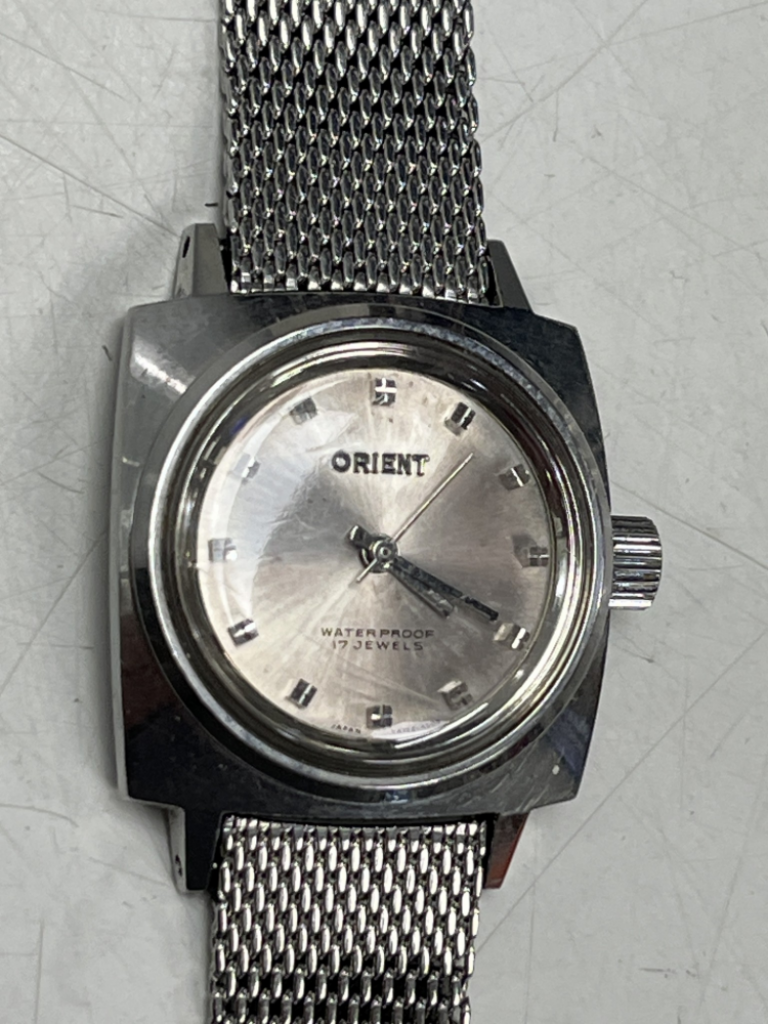 Mercatopoli Orologio Orient Lady Meccanico Vintage Cinturino Maglia Metallo 20 Cm