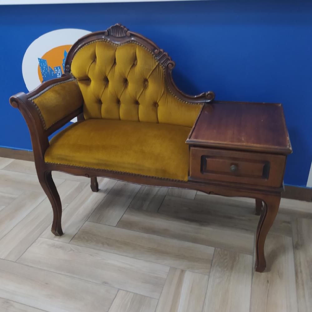 Mercatopoli Panchetta Telefono Rivestimento Velluto 95x85x40cm