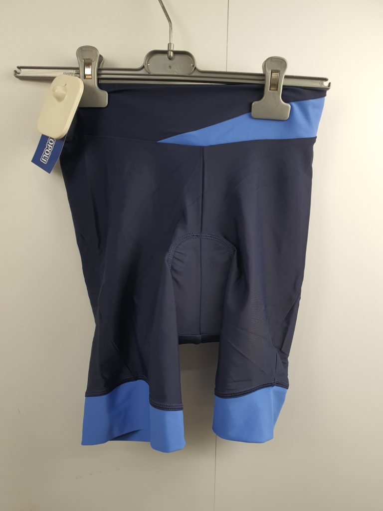 Mercatopoli Pantaloncino Ciclista Donna Tg S Nero /azzurro