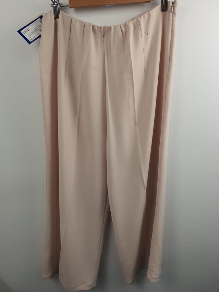 Mercatopoli Pantalone Donna Beige Flavia Ferrini Tg 52 Mod Zaira Chino Pari Al Nuovo