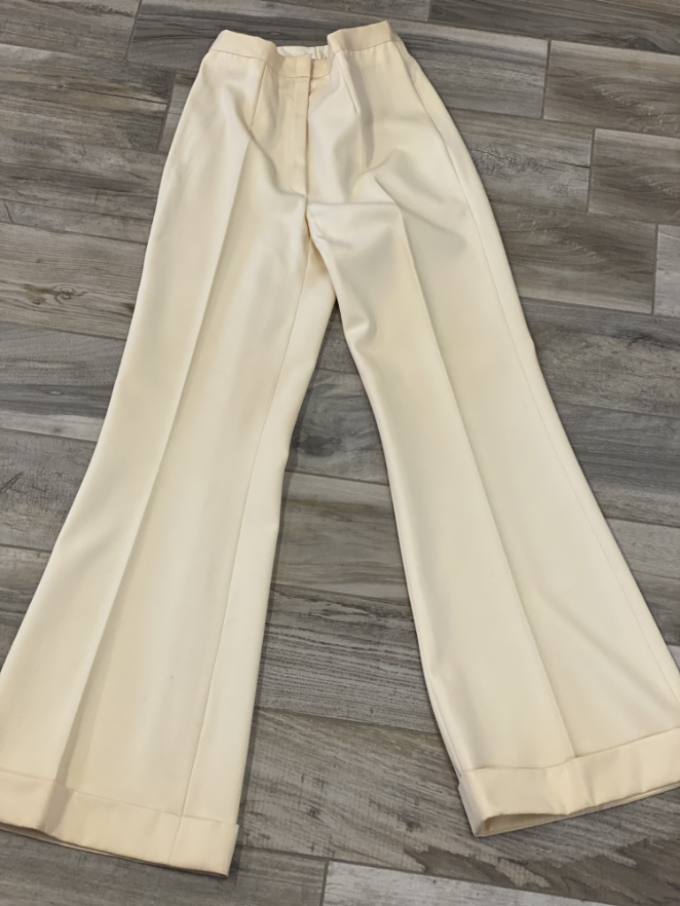 Mercatopoli Pantalone Sartoriale Largo Lungo Panna Donna Tg 42