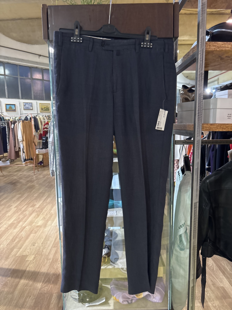 Mercatopoli PANTALONE U EREDIRIDELLI BLU DI LINO TG.48