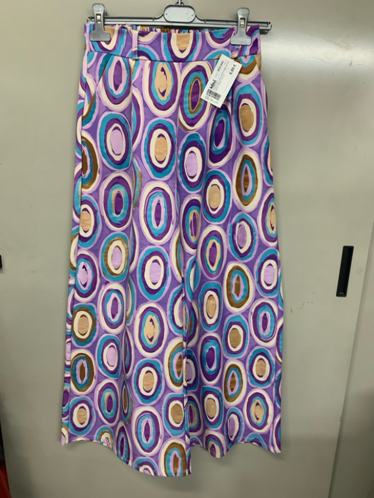 Mercatopoli PANTALONI VIOLA FANT ROSA CELES MARR LARGHI TG U A
