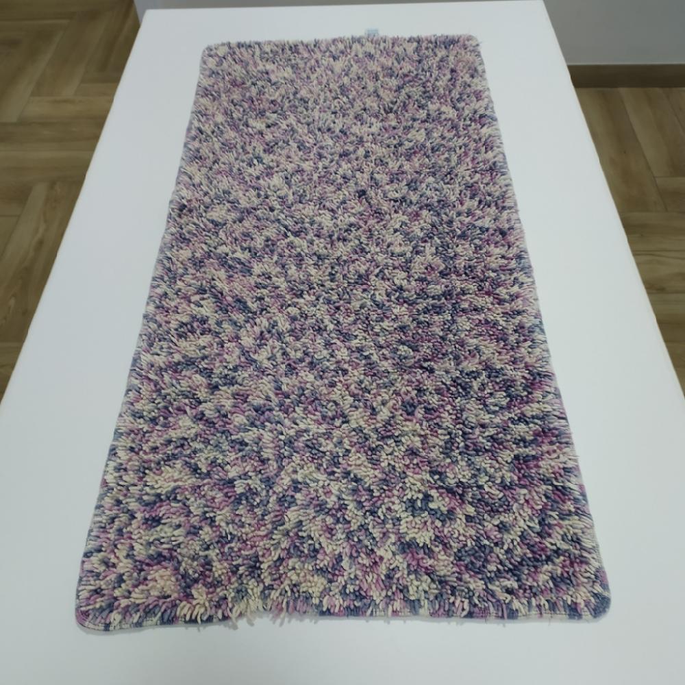 Mercatopoli Paracchi Tappeto Antiscivolo Cotone Lilla 55x110cm