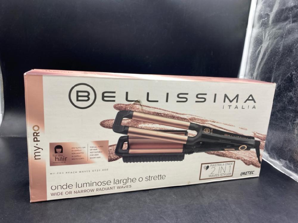 Mercatopoli PIASTRA BELLISSIMA IMETEC 2 IN 1 MY PRO ONDE LUMINOSE LARGHE I STRETTE