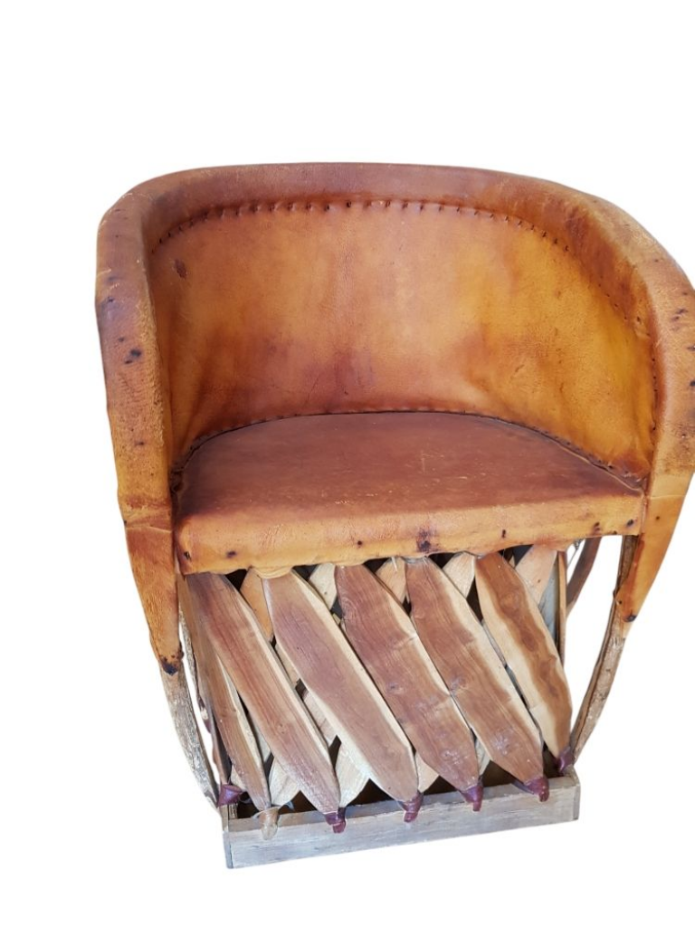 Mercatopoli Poltrona Artigianato Etnico Mexico In Pelle E Legno