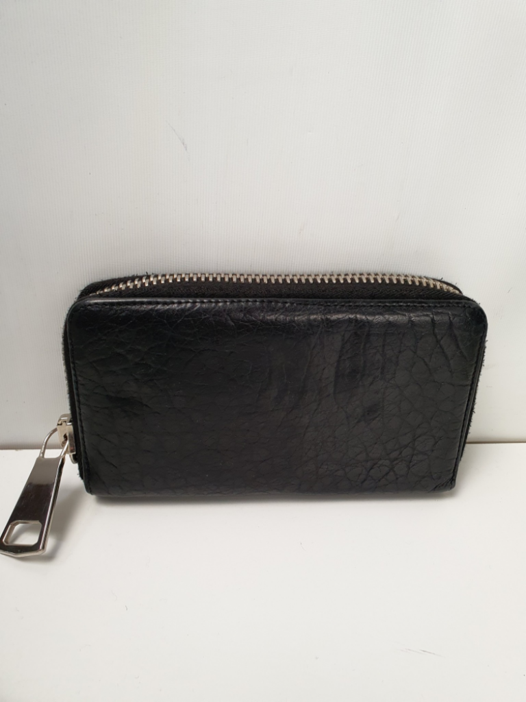 Mercatopoli Portafoglio Cuoio Nero Le Solim Zip Acciaio