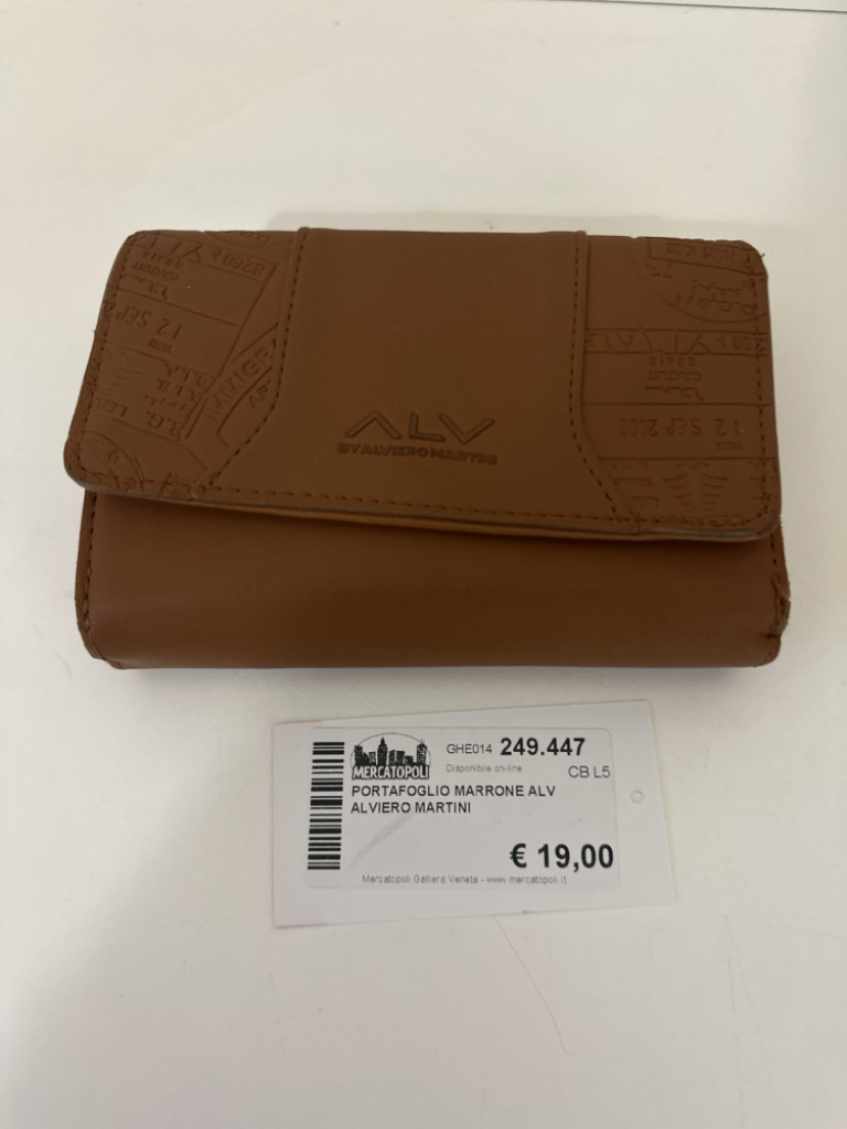 Mercatopoli PORTAFOGLIO MARRONE ALV ALVIERO MARTINI