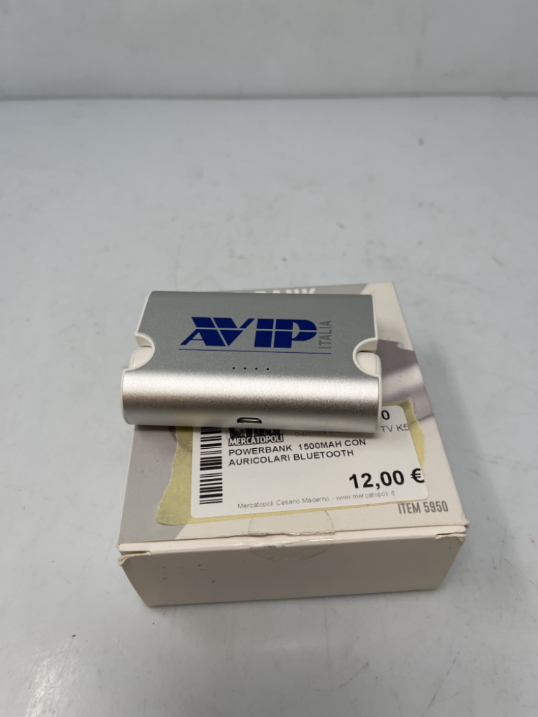 Mercatopoli Powerbank 1500mah Con Auricolari Bluetooth