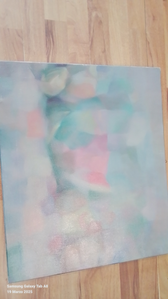 Mercatopoli Quadro A Olio L'anguria Astratto Pittore Campanella 50x60