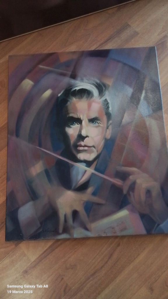 Mercatopoli Quadro A Olio Su Tela Von Karajan Pittore Campanella 50x60