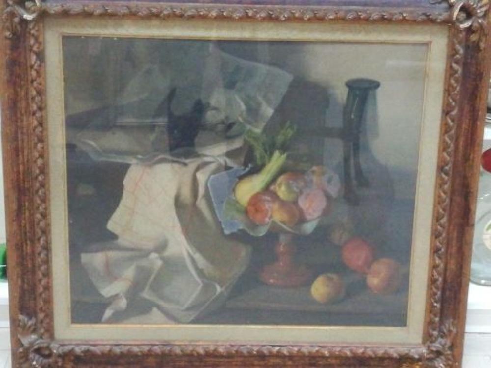 Mercatopoli Quadro Natura Morta Firmato Giovanni Lo Castro 1945 Cm 70x60