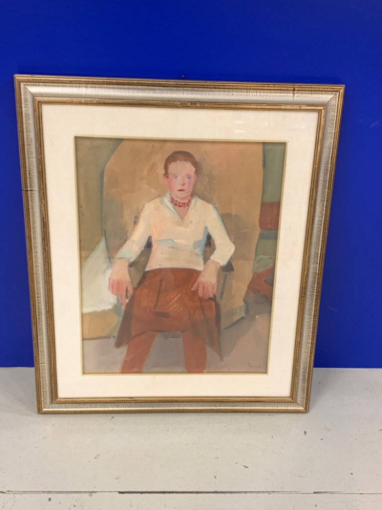 Mercatopoli Quadro Olio/Tela "Marta" 40x50 Di Adriana Biondi(Bologna 1960-2002)