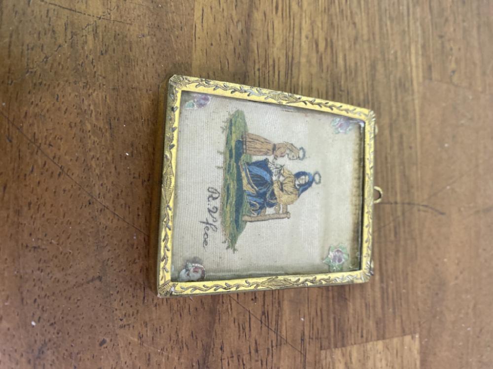 Mercatopoli Reliquiario Con Immagine Sacra In Tessuto