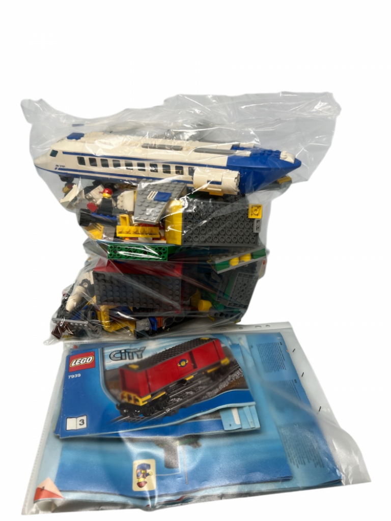 Mercatopoli Sacchettone Lego Misto Treno 7939 Incompleto E Aereo 2kg