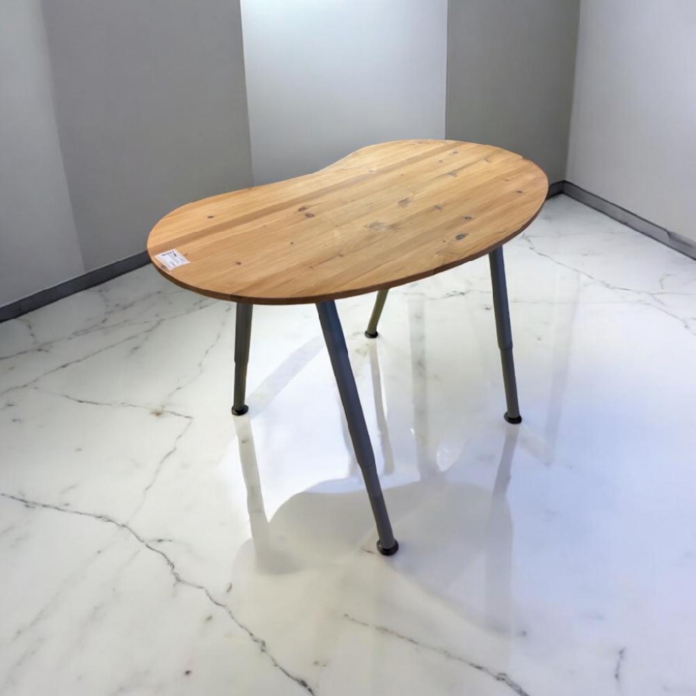 Mercatopoli SCRIVANIA CON STRUTTURA IN FERRO E PIANO IN LEGNO CHIARO