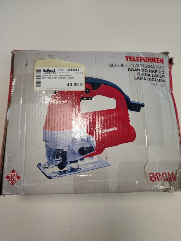 Mercatopoli SEGHETTO ALTERNATIVO A BATTERIA 20V ROSSO TUDOR