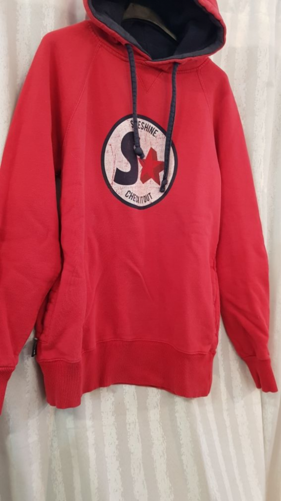 Mercatopoli Shoeshine Felpa Con Cappuccio Uomo Tg L Rosso