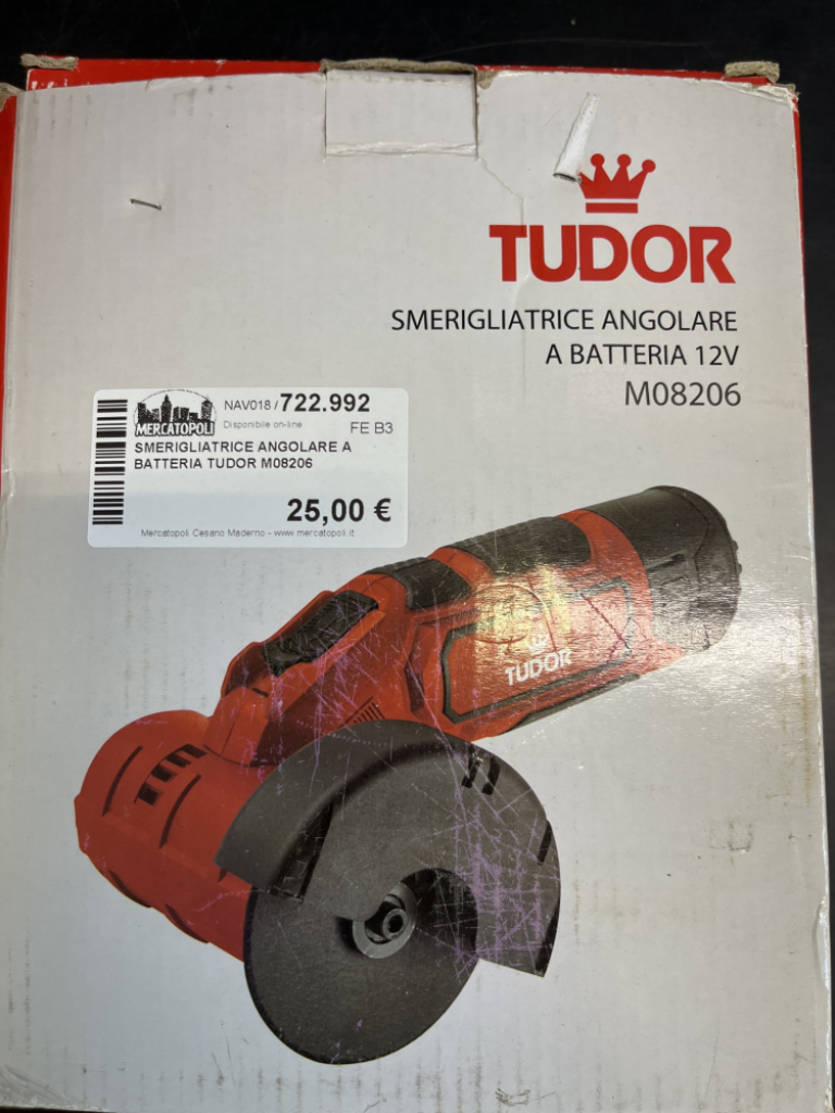 Mercatopoli SMERIGLIATRICE ANGOLARE A BATTERIA TUDOR M08206