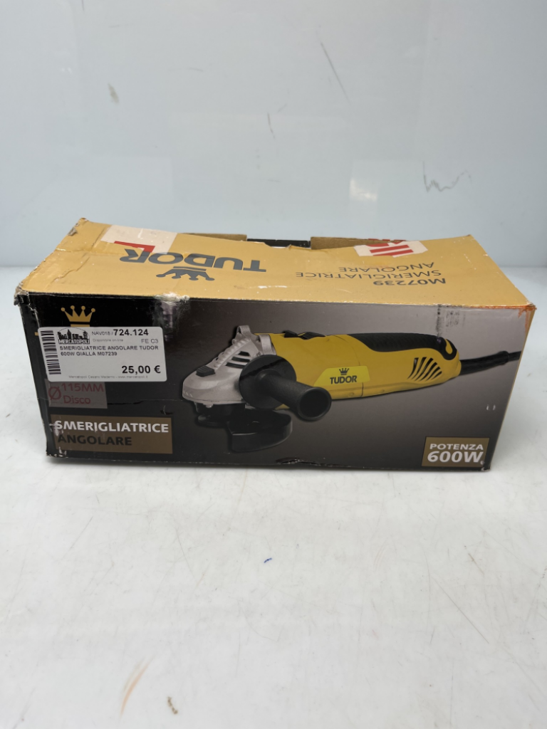 Mercatopoli SMERIGLIATRICE ANGOLARE TUDOR 600W GIALLA M07239