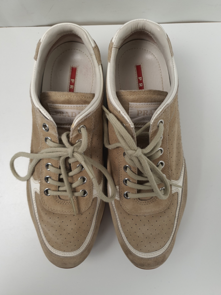 Mercatopoli Sneakers Prada Donna N 38 Scamosciata Pelle