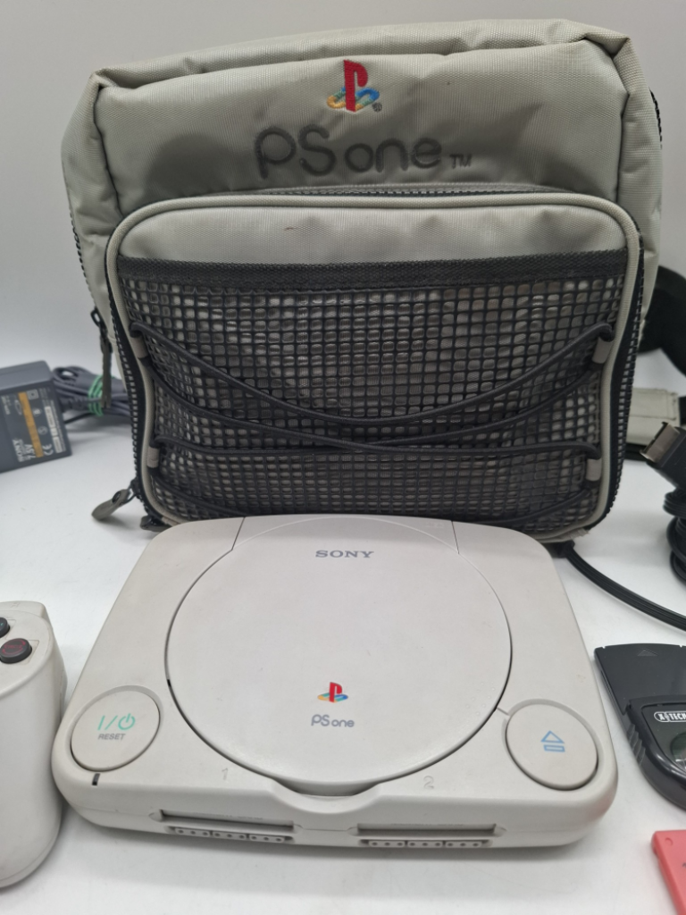Mercatopoli SONY PS ONE scph-102 CONSOLE 1 CONTROLLER (NON ORIGINALE) BORSA TRASP. OR. CAVI MEM. CARD
