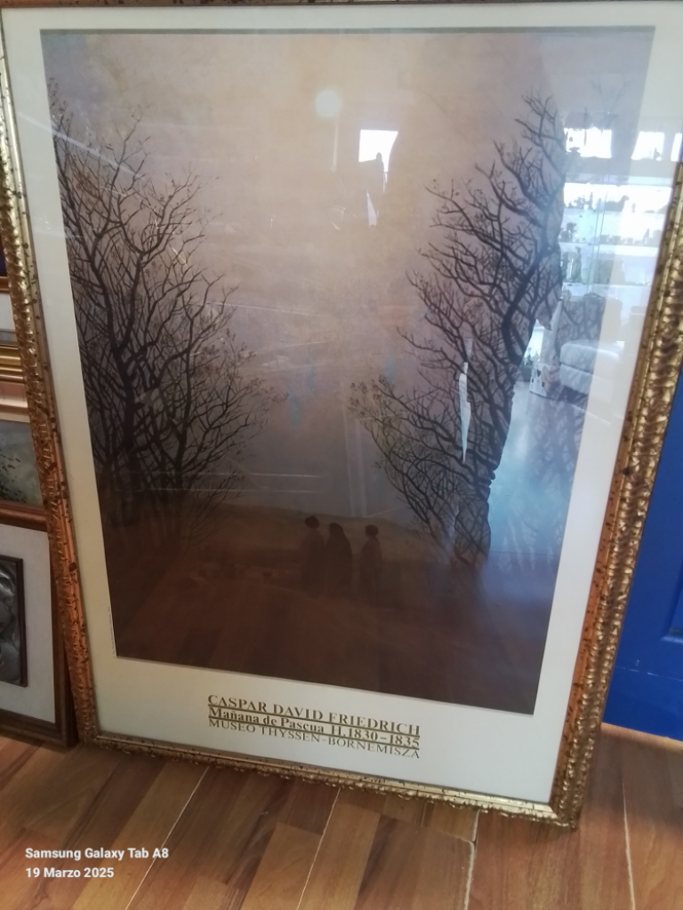 Mercatopoli Stampa Caspar David Friedrich Cornice Dorata 70 X 95