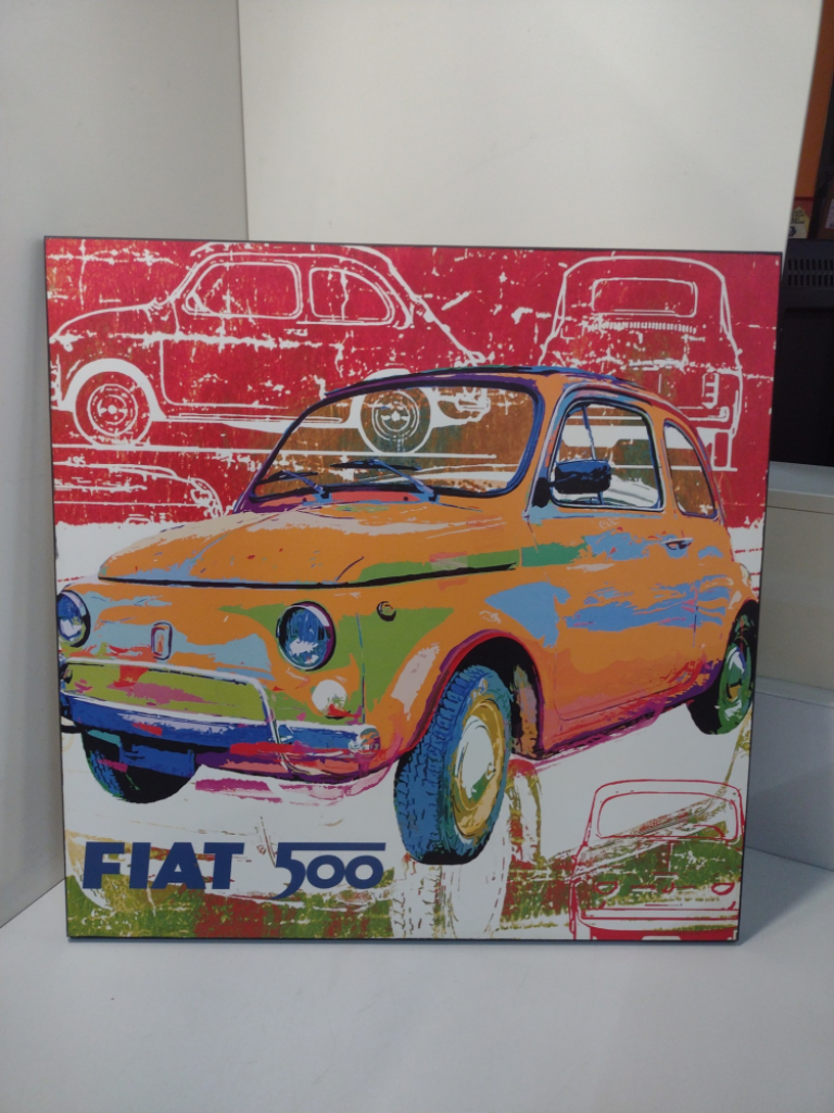 Mercatopoli Stampa Pop Su Tavola MDF Artop Web FIAT 500