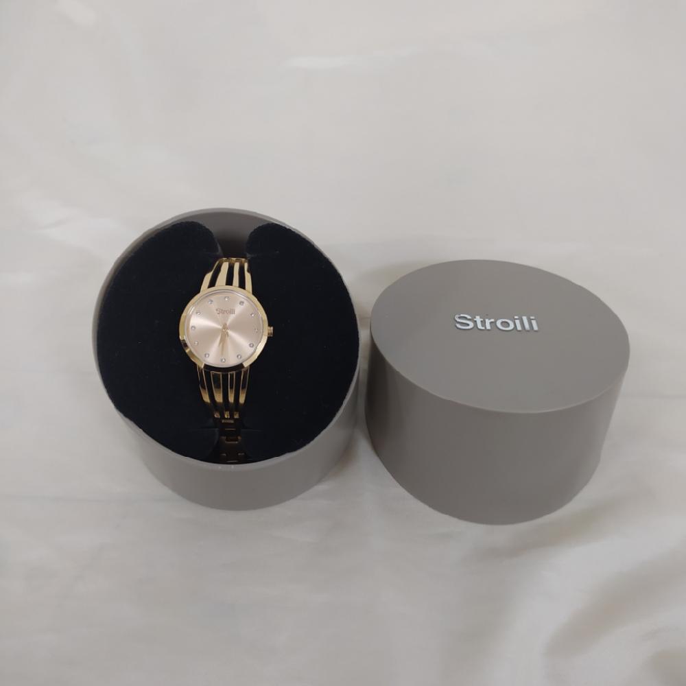 Mercatopoli Stroili Orologio Da Polso Acciaio Rose Gold Quadrante Rotondo + Strass