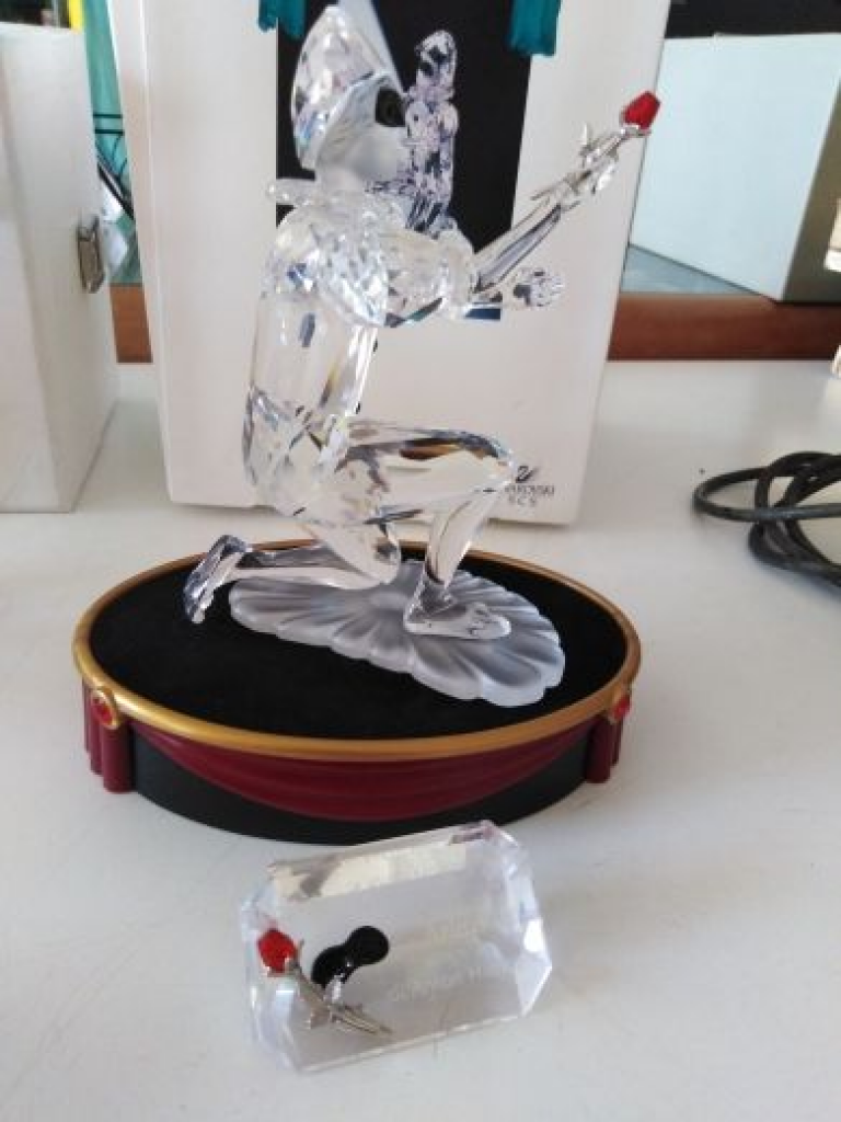Mercatopoli Swarovski Arlecchino H 14- Anton Hirzinger Ed 2001 Con Scatola Originale E Base