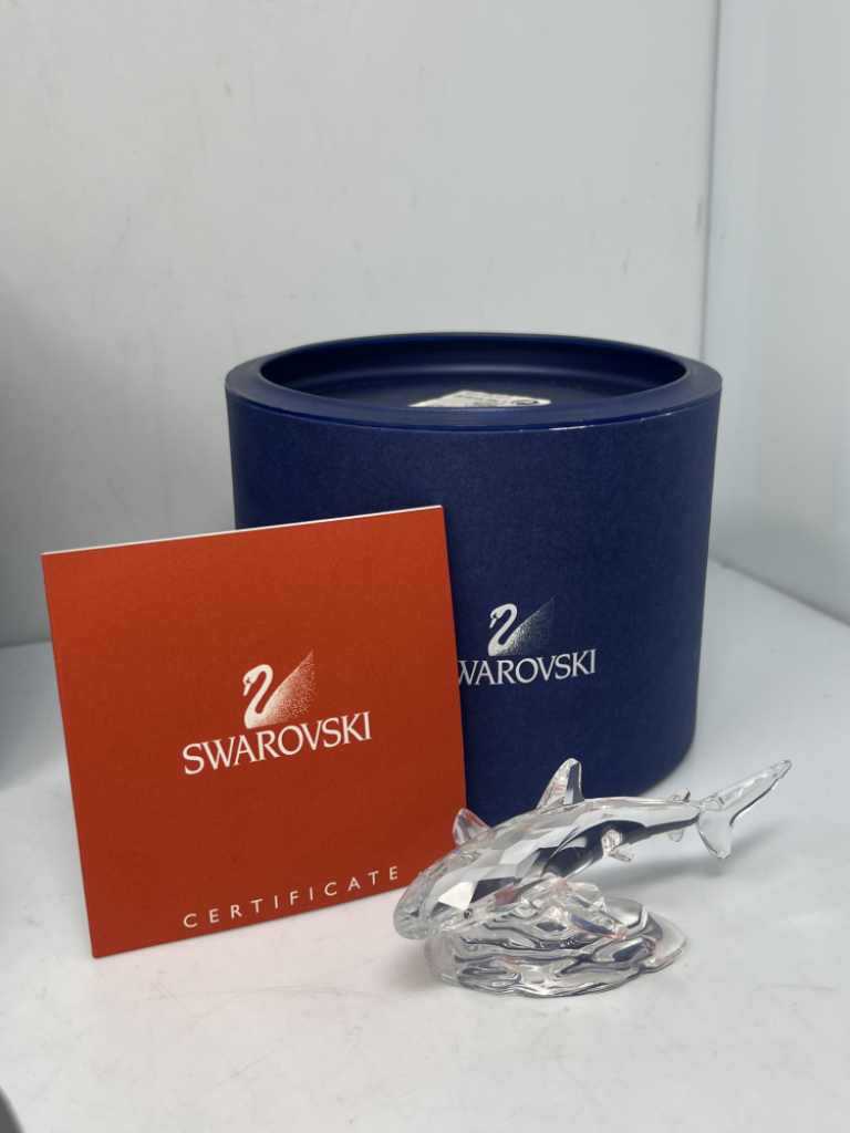 Mercatopoli Swarovski Figura 269236 Squalo con scatola 12 Cm