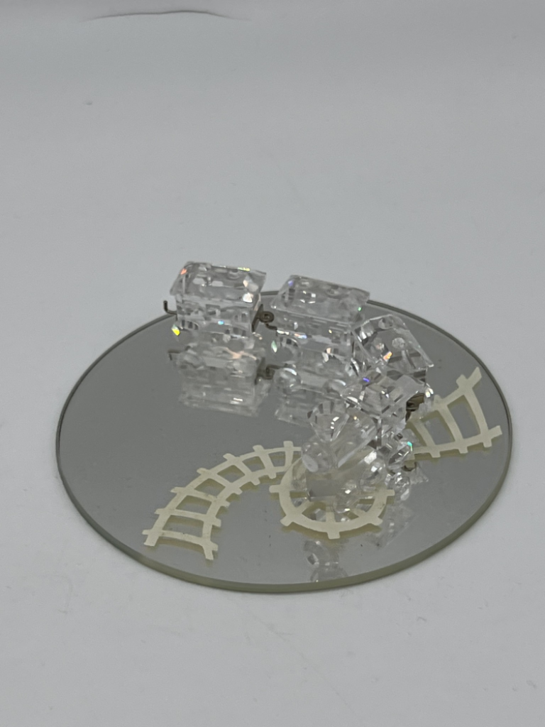 Mercatopoli Swarovski Trenino 4 Pz Piccolo Con Base Tonda (sb)