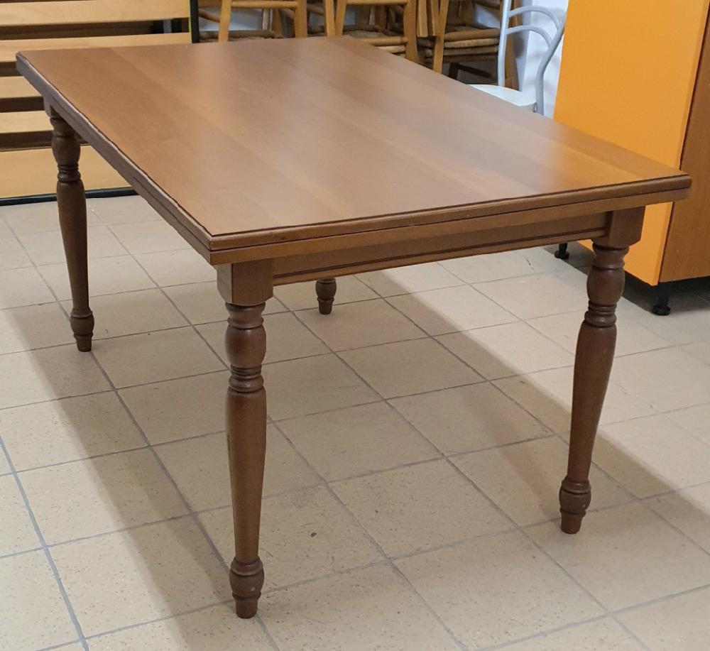 Mercatopoli Tavolo Allungabile Arte Povera Gambe Tornite 90x140/180/220cm