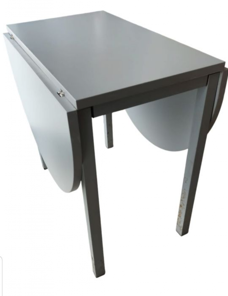 Mercatopoli Tavolo Chiudibile A Consolle Grigio Chiaro 80x45 /94 /142cm