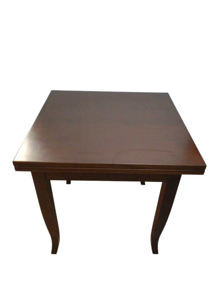 Mercatopoli Tavolo Legno Raddoppiabile A Libro 80x80/160cm