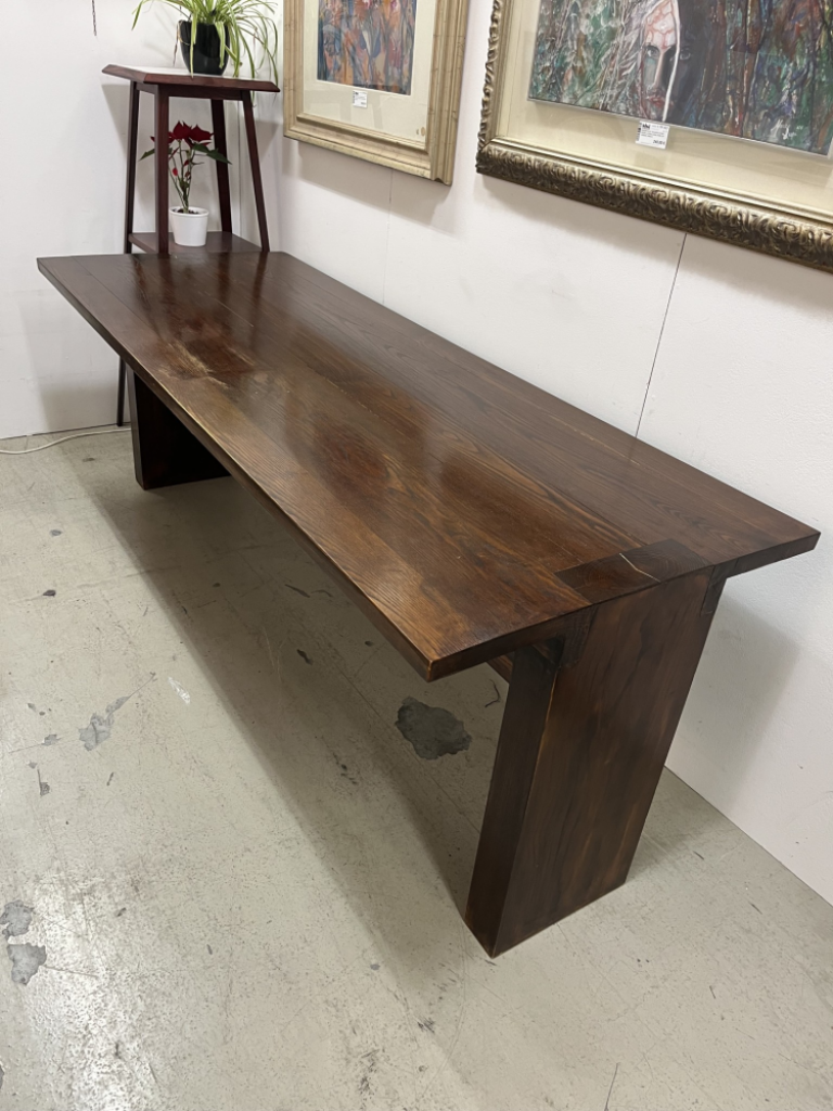 Mercatopoli Tavolo Massello Scuro Simil Valmarana 200x75 Cm