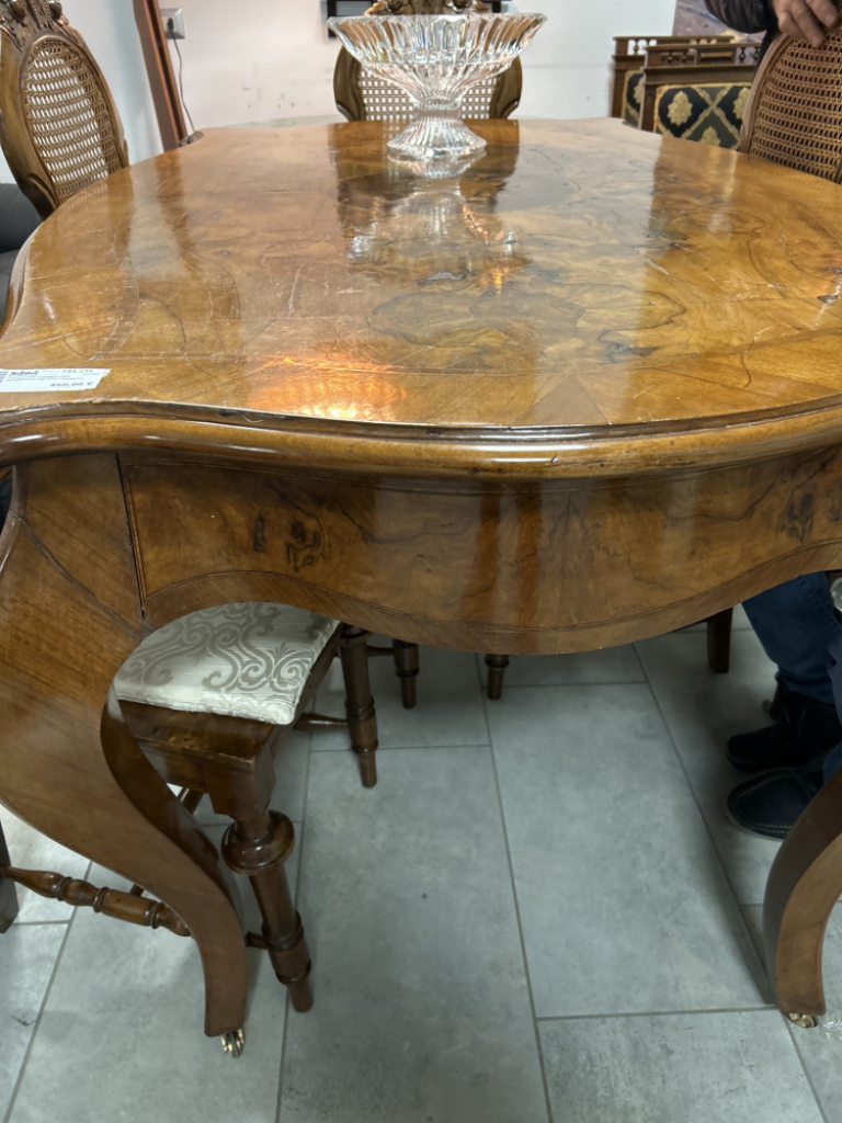 Mercatopoli Tavolo Rettangolare Intarsiato 450 Con Cassetti