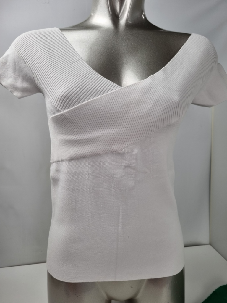 Mercatopoli Top Spalla Larga Un Jour Ailleur Paris Bianco 65% Viscosa Donna Tg S