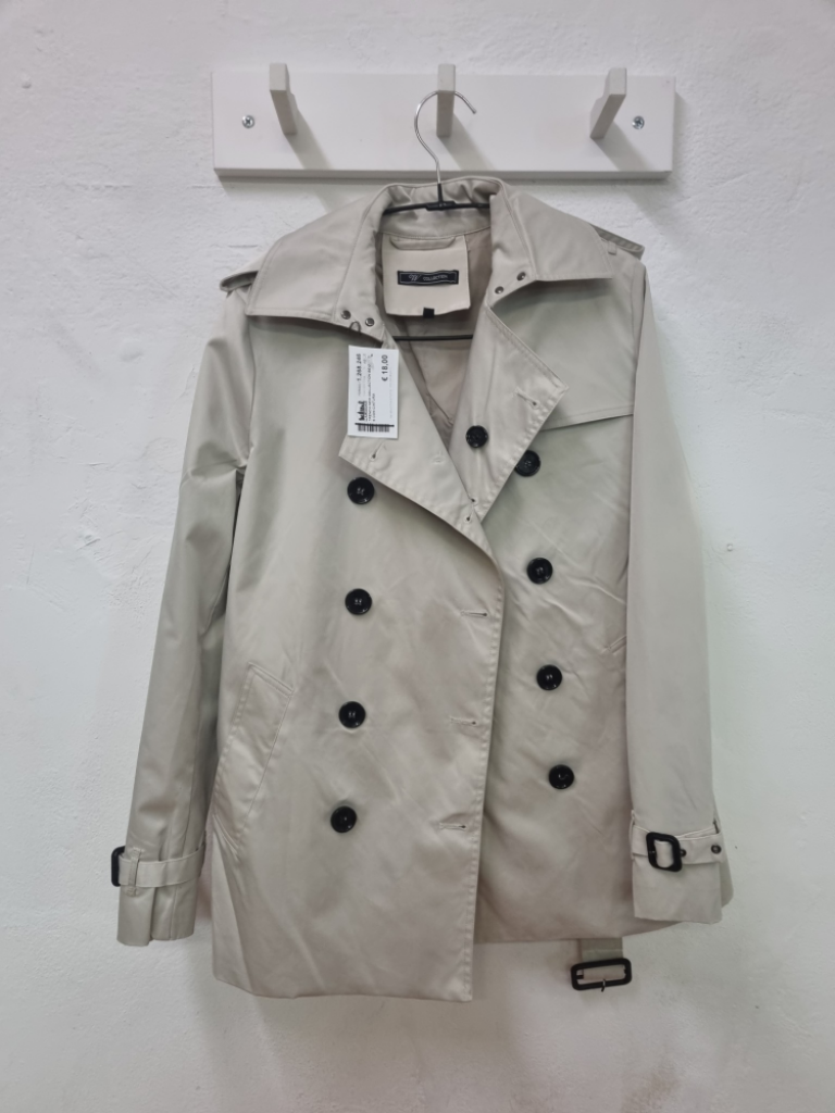 Mercatopoli Trench New Collection Beige Tg S Con Cintura