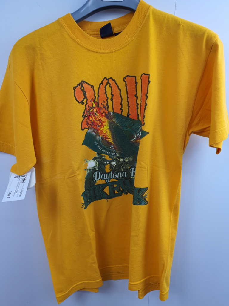Mercatopoli Tshirt Gialla 2011 Daytona Beach Bike Week Cotone Gialla Tg M