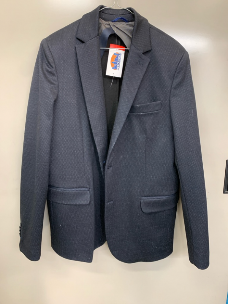 Mercatopoli U Giacca Blu Puntinata Made In Italy 52 A