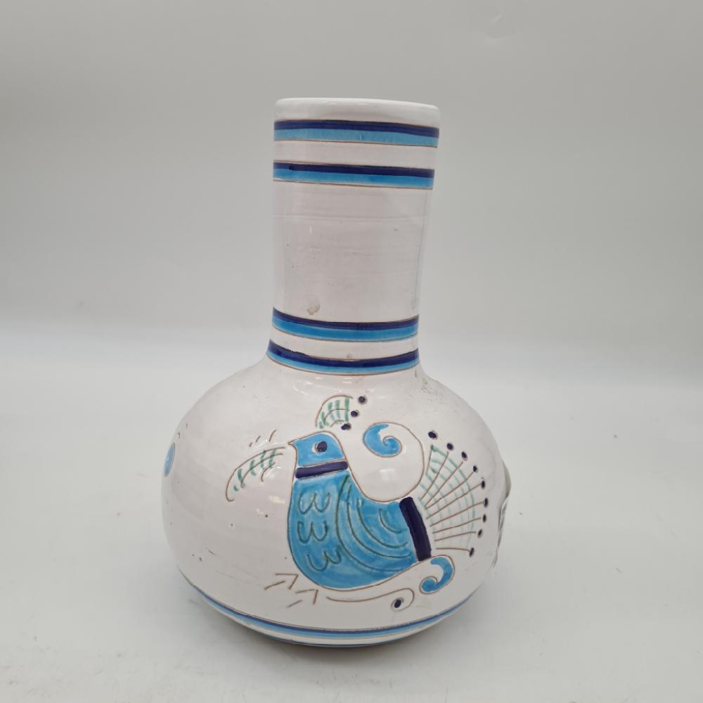 Mercatopoli VASO TERRACOTTA SARDA BAINCO AZZ 22X16CM